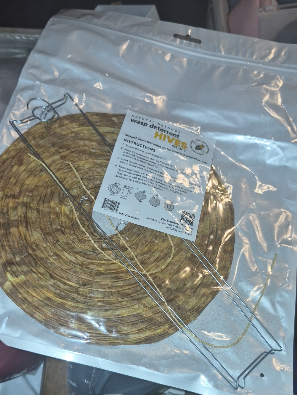 Wasp Deterrent Hive - 2 Nwt